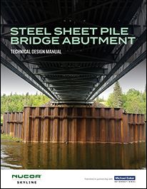 Steel Sheet Pile Bridge Abutment Technical Design Manual